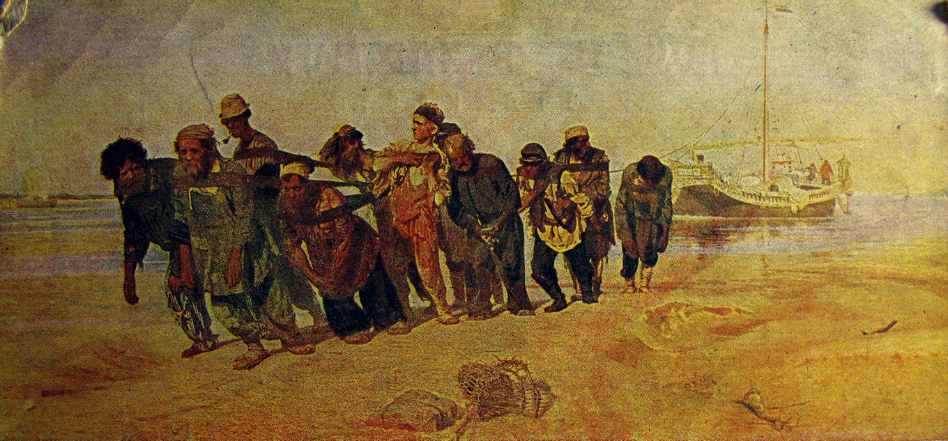 Бурлаки на Волге. 1873 год